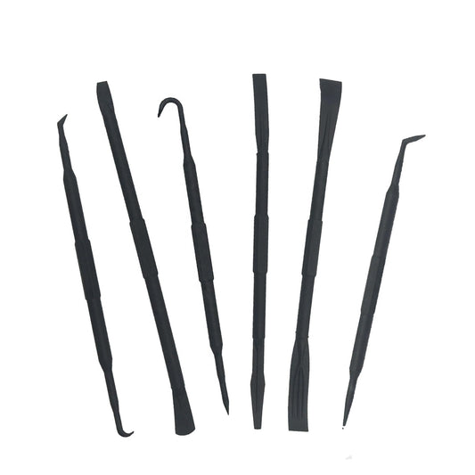 6-Piece Non-Marring Pick and Pry Bar Set for O-Rings, Seals, Gaskets, and Trim on Automotive and Electronics Equipment