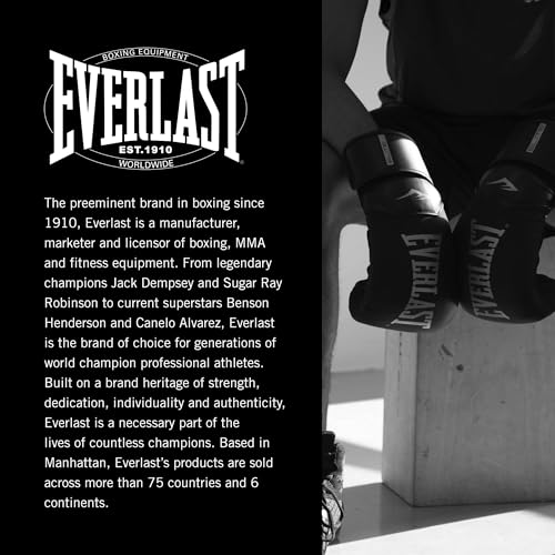 Everlast Prostyle 2 Youth Boxing Gloves - Black, Entry-Level Training Gear for Kids & Women