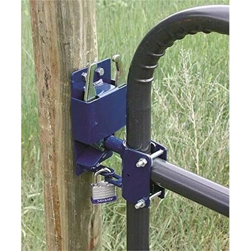 SpeeCo Genuine Two Way Lockable Gate Latch, Blue. Perfect for Farms, Pastures, and Ranches. Part Number S16100100