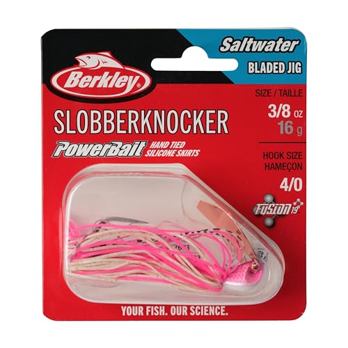 Berkley Saltwater SlobberKnocker Fishing Jig Pink Lady 3/8 oz 4/0 Hook
