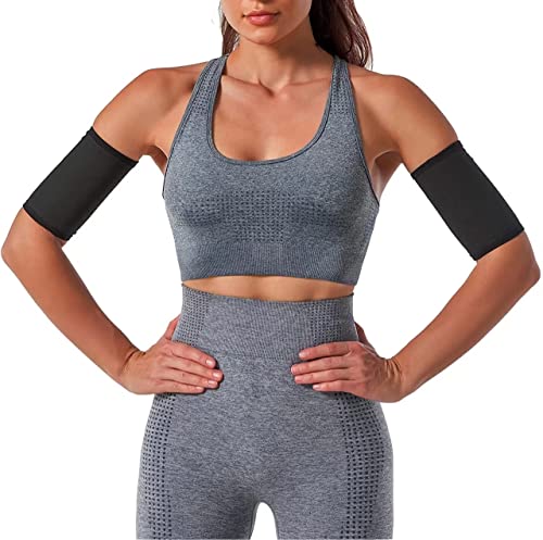 Compression Arm Trimmers for Women - Blue, Large