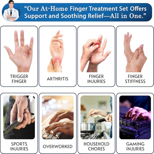 Medilymer Thumb Splint and Ice Pack Set (2+2) – Thumb, Finger Pain Relief, With Ice Packs
