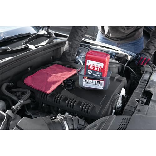 Clear View Easy Hold 2 Pint Automotive Funnel - Hands-Free Oil Changes