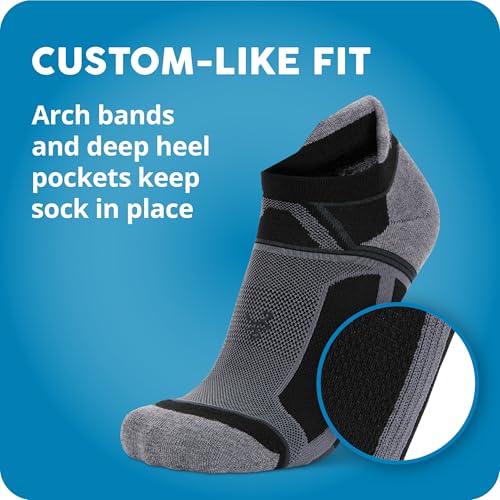 Balega Hidden Contour Impact-Resistant Athletic No Show Socks - White / Medium