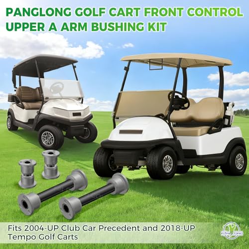 Panglong Golf Cart Front Upper Control Arm Kit with Bushings & Sleeves for 2004+ Precedent & 2018+ Tempo