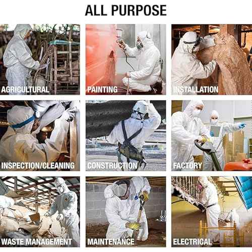 Tiger Tough Heavy Duty All Purpose Coverall, White Safety Suit for Superior Comfort & Protection