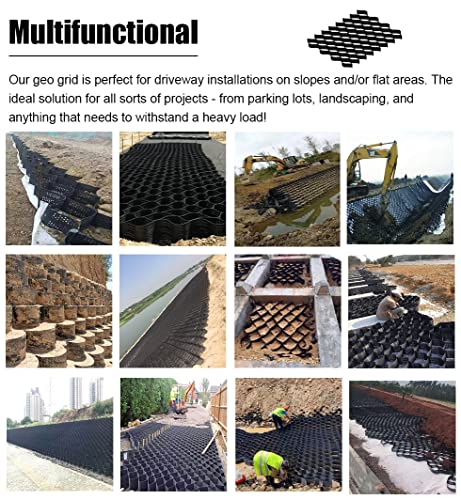 Heavy Duty HDPE Ground Grid for Driveway & Erosion Control - 4m x 9m
