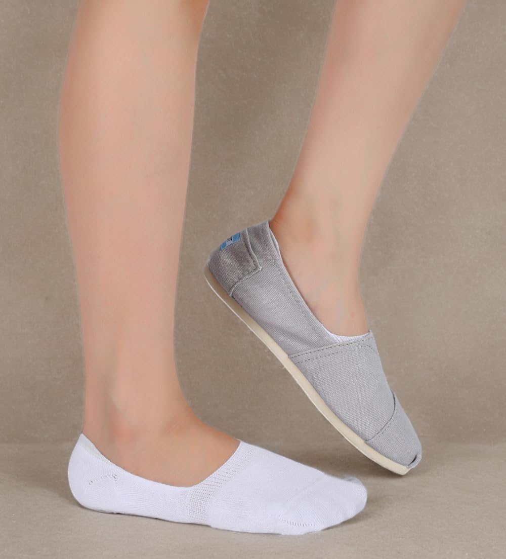 Pareberry Women's No Show Socks - Thick Cushion Cotton, Non-Slip Design | 5/10 Pack Options