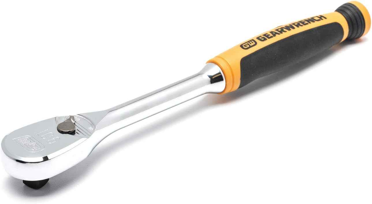 GEARWRENCH 3/8" Drive 90 Tooth Flex Teardrop Ratchet with Cushion Grip - Model 81210T