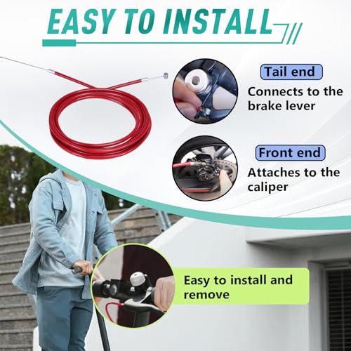 Kamrexi Brake Cable & Handle for Gotrax Electric Scooters GXL V2 Apex Pro XL