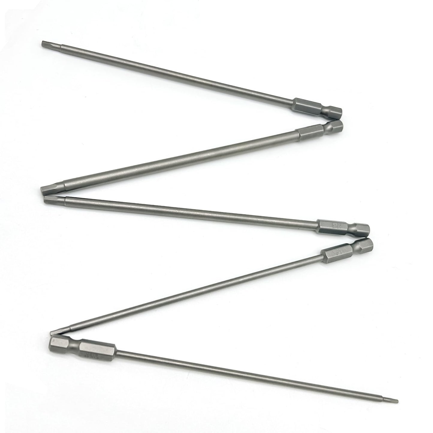 5Packs RC Hex Bit 6 Inch Power Bits 1.5mm 2.0mm 2.5mm 3.0mm 4mm Allen Wrench Drill Bit Set Professional Grade ¼ Inch Hex Shank for Screwdrivers Electric Screwgun/Power Drill