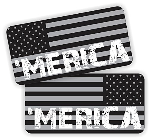 American Flag Black Ops Vinyl Decal Stickers - Patriotic USA Set