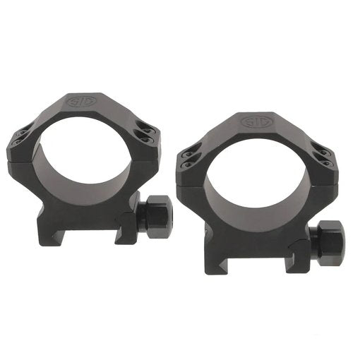 Sig Sauer Alpha1 34mm Tactical Hunting Shooting Durable Aluminum Powder Coated Mounting Scope Rings, Extra-High 1.25"