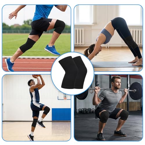 Bamboo Knee Sleeve - Elastic Compression Brace for Pain Relief