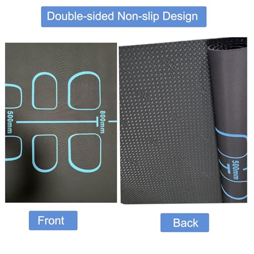 Non-Slip 7mm Exercise Yoga Mat for Ab Roller Workouts with Storage Bag