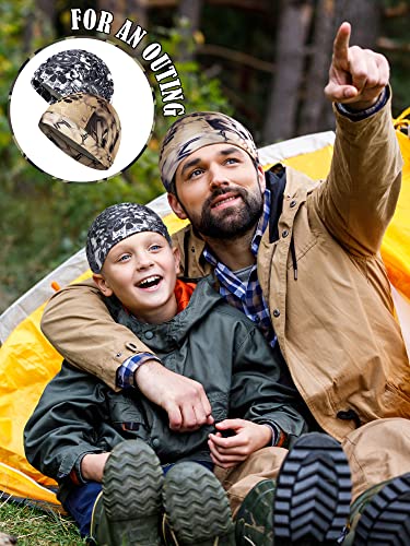 Cooling Skull Cap for Men - Sweat Wicking, One Size - Army Green, Gray, Brown, Black, Light Brown, Camouflage