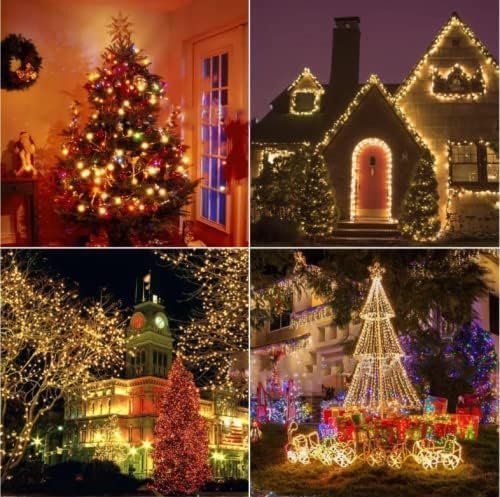 100 LED Orange & Purple C9 Halloween String Lights - Waterproof, 98FT, 13 Modes for Indoor/Outdoor Party Decor