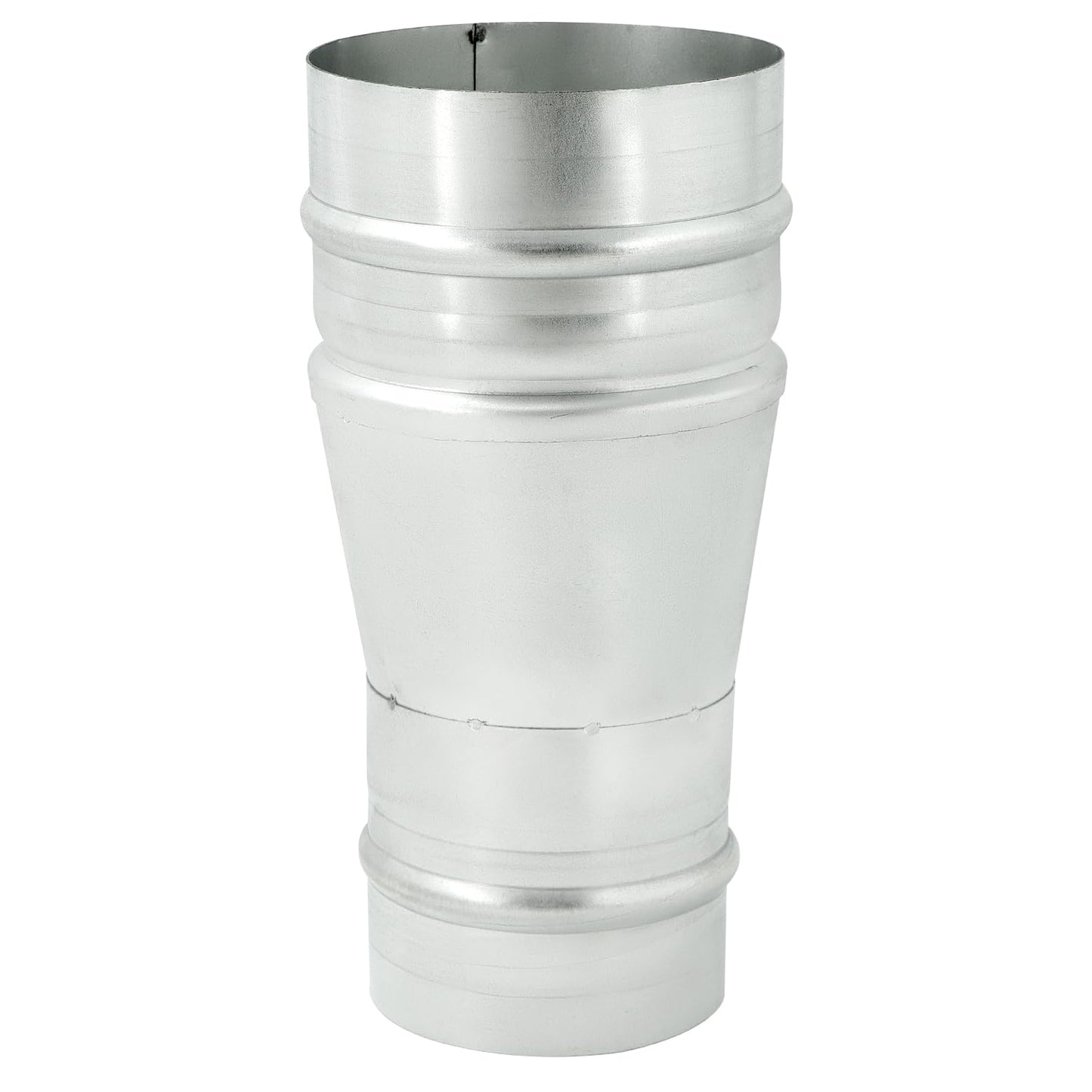 QWORK 4" to 3.15" Duct Reducer, 8.5" Long Steel HVAC Round Reducer Duct Fitting Pipe Increaser