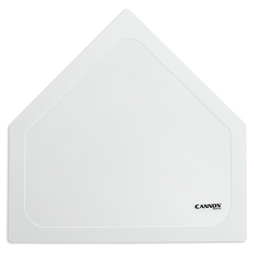 Cannon Sports Throwdown Base Set - 5pc Durable Rubber Home Plate, Pitcher's Mound & 3 Bases – Indoor Outdoor Base Set Perfect for Baseball, Softball, Kickball, Backyard Practice (White)