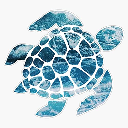 Ocean Sea Turtle Vinyl Sticker - 5-Inch Waterproof Outdoor Decal