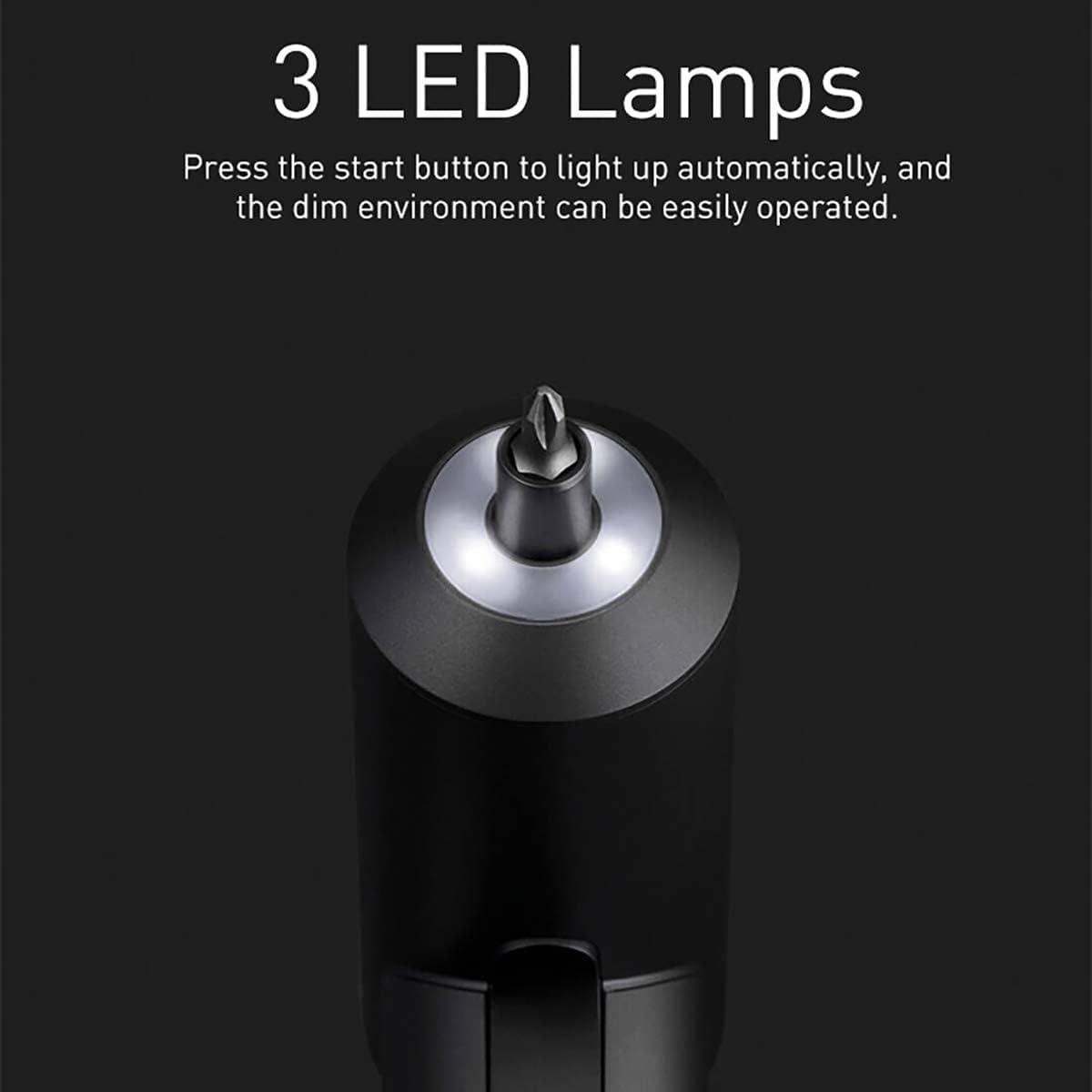 Xiaomi Mi 3.6V Cordless Screwdriver with 2000mAh Battery & USB-C Charging – 12 S2 Steel Bits, 5N·m Torque