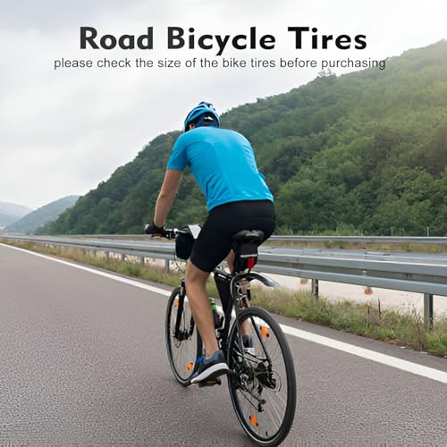 HUIOK 26x1.75 Bike Tires 2Pcs with Tubes & Levers - Black 26 Inch Replacement Kit