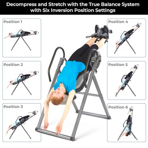 Advanced Heat and Massage Inversion Table for Back Relief