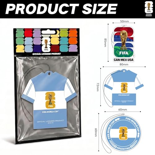 FIFA World Cup 2026 Car Air Freshener 3-Pack - Argentina
