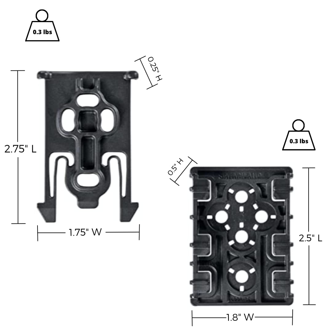 Safariland ELS-KIT1-2 EQUIP LOCKING KIT BLK