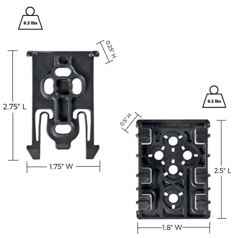 Safariland ELS-KIT1-2 EQUIP LOCKING KIT BLK