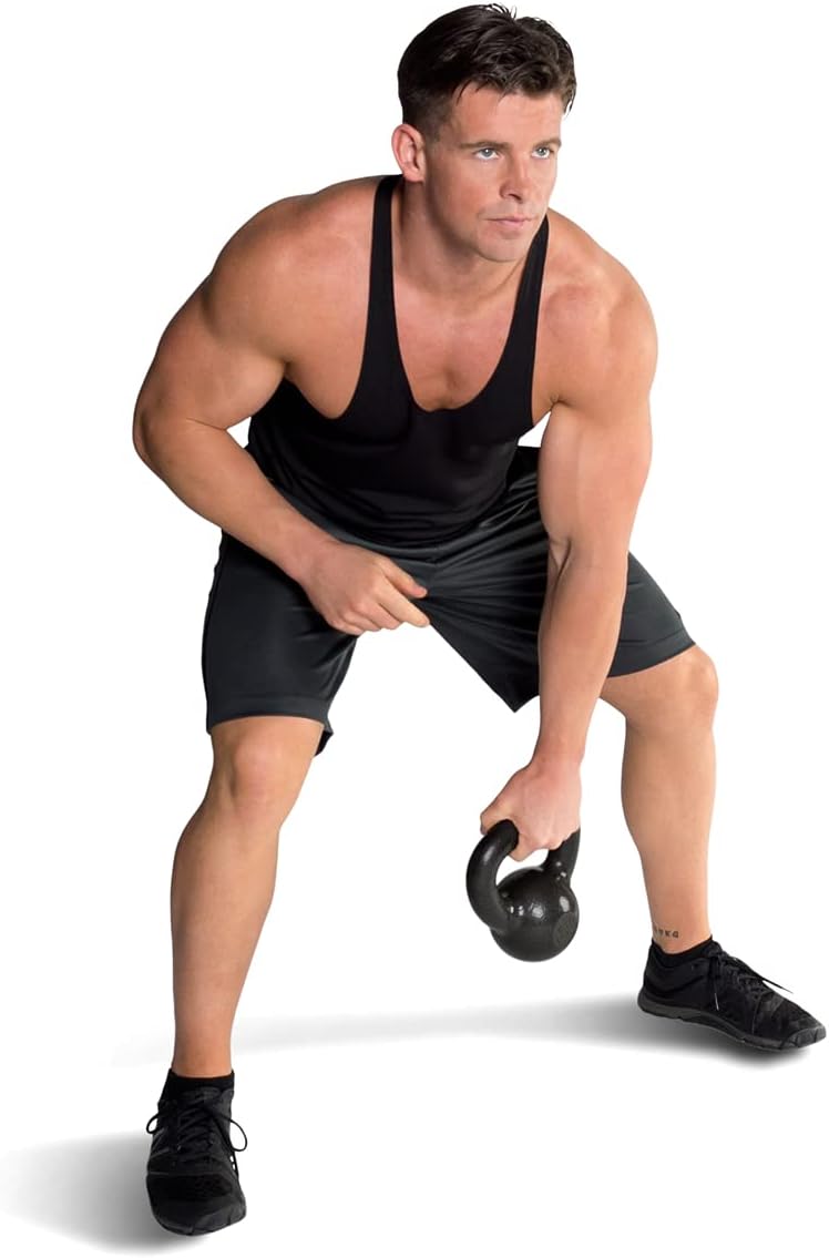 WF Athletic Supply Kettlebells - Painted Cast Iron for Strength Training | 10-80 lbs Options Available
