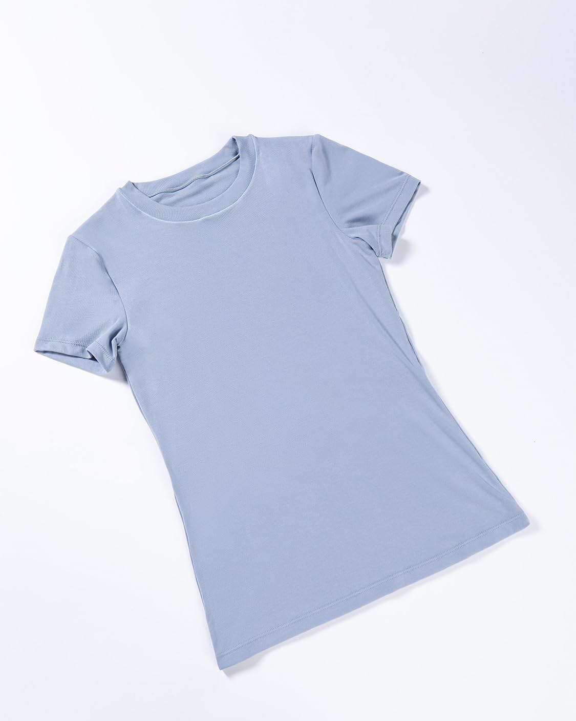 AUROLA Everyday Fitted T-Shirt for Women - Crew Neck, Short Sleeves, Slim Fit Modal Tee