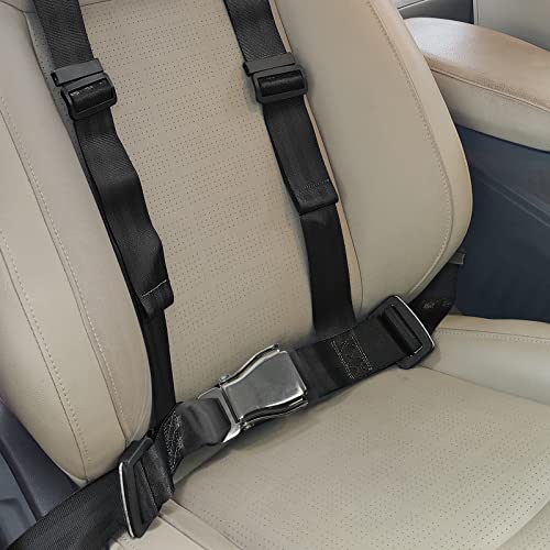 Yakitoko Universal 4 point Safety Harness Set 2" Fits Go Kart,UTV,ATV,Racing Black