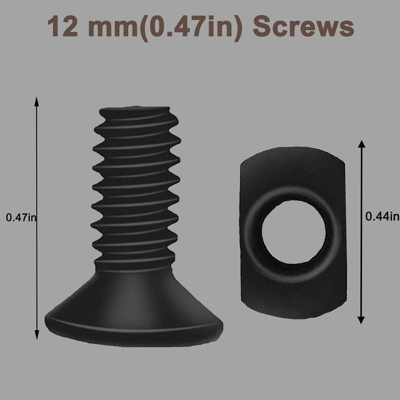 Bontok Single Picatinny Aluminum Accessory Rail Set 3 5 7 9 11 13 Slots with 13 T-Nuts & Screws, 6 Wrench (Squared Corner)