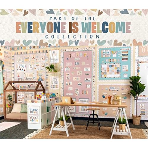 Teacher Created Resources Everyone is Welcome Woven Straight Border Trim (TCR7127), Natural