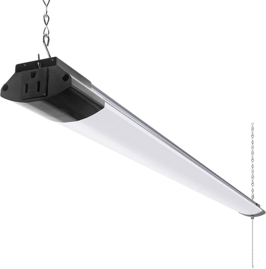 Barrina 10000LM LED Shop Light Fixture - 4FT, 84W, 5000K, Linkable, ETL Approved for Garage & Workshop