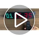 Large Digital Gym Timer with Remote Control - Interval Stopwatch & Countdown Clock
