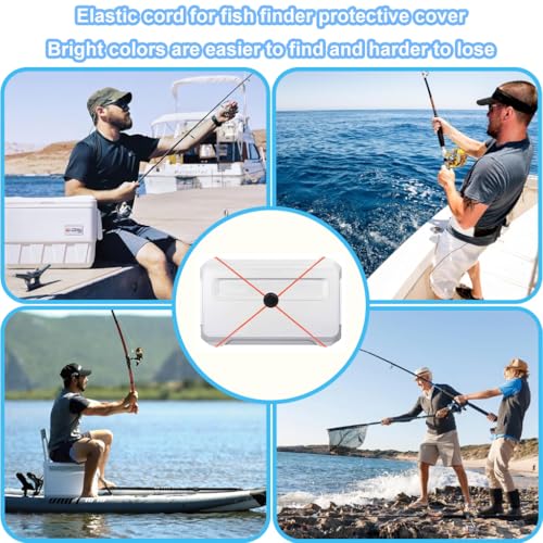 Adjustable Fish Finder Bungee Strap for Screens Up to 18" - 1PC