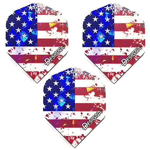 American Flag Dart Flights - Strong Standard Set of 3