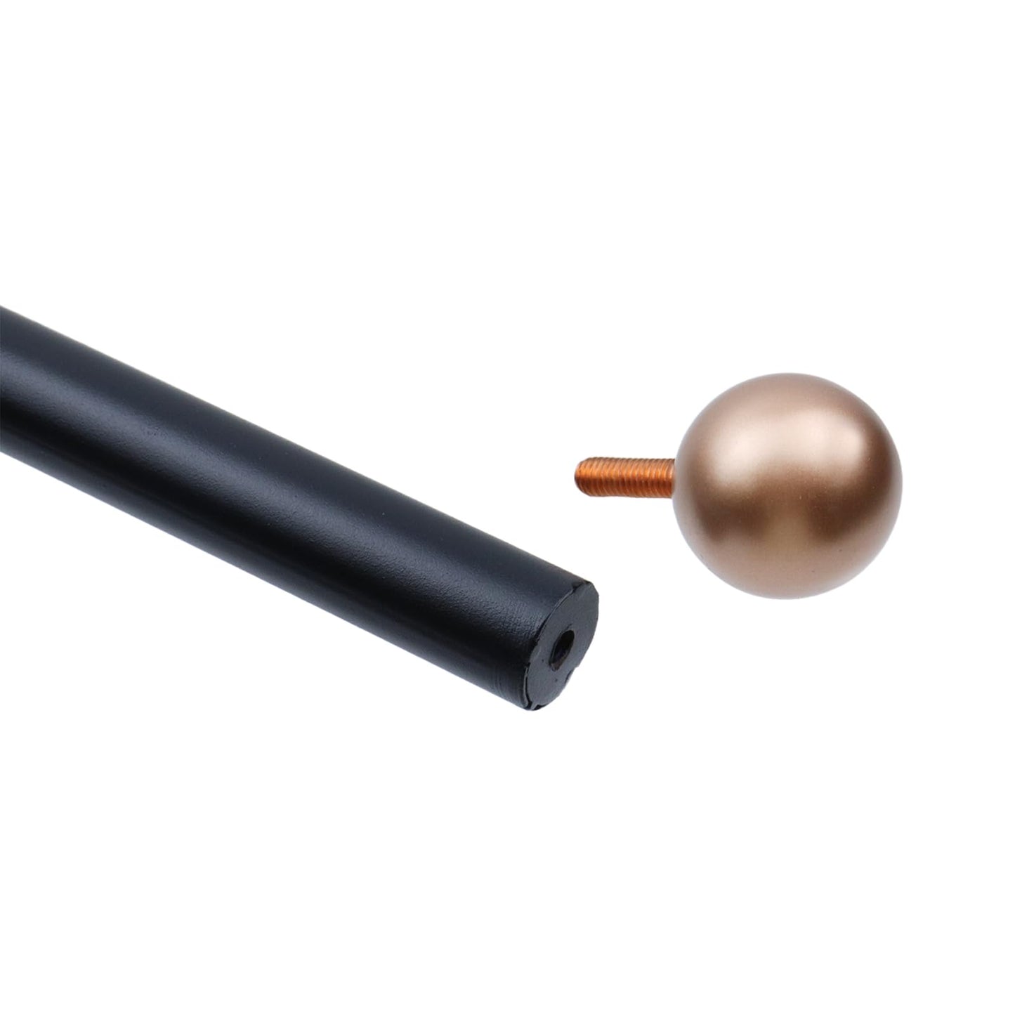 Geesatis 1Pcs Lamp Post Cross Arm Ladder Rest,Cross Arm Replacement for Outdoor Lamp Posts Pole Light,Small Bronze Ball Cross arm Handle Replacement