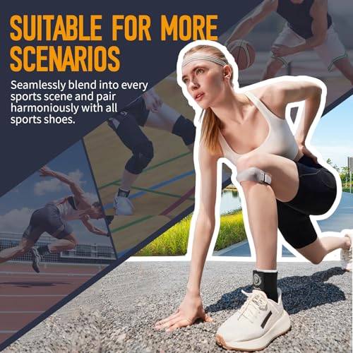Neoprene Ankle Brace with Dual Springs for Sprains - Blue Medium