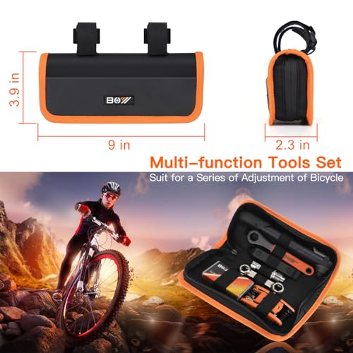 Bicycle Repair Kit with Tire Pump - Portable Tool Kit