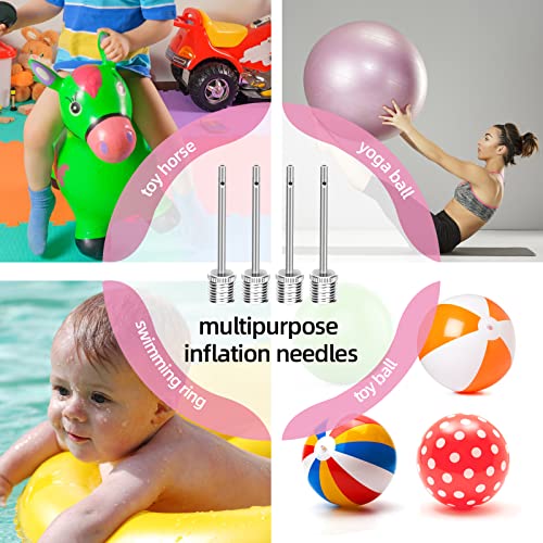 16-Pack Dual-Port Air Pump Needles for Sports Balls