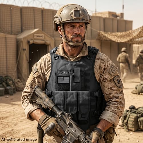 Adjustable Tactical Airsoft Vest with Removable Pouches