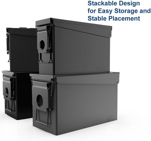 HARDROCK Metal Ammo Can - Durable Storage Box for Ammo | Heavy-Duty Steel Construction