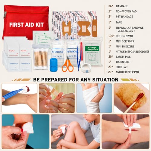 294-Piece Survival Kit with First Aid Gear & Emergency Tools