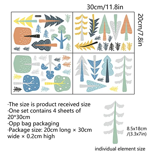 Wall Decal, Little Tree Pattern Stickers for Living Room