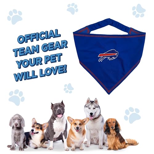 NFL Buffalo Bills Dog Bandana - Large/X-Large Tie Scarf