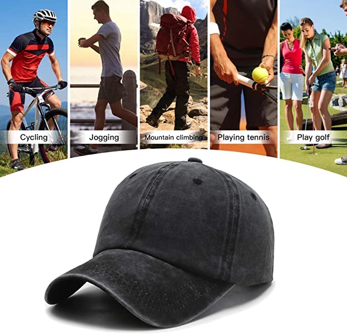 LOKIDVE Home Girl Baseball Cap Washed Cotton Distressed Ponytail Hat for Real Estate Agent - Hustle