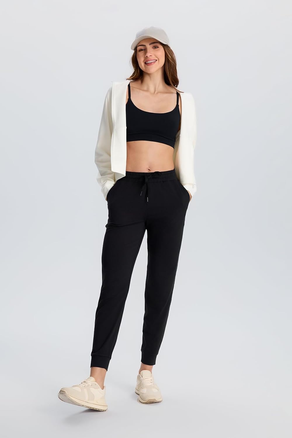 Yogipace Ultra-Soft Jogger Sweatpants for Women - Athletic Lounge Pants with Pockets | Petite, Regular, Tall